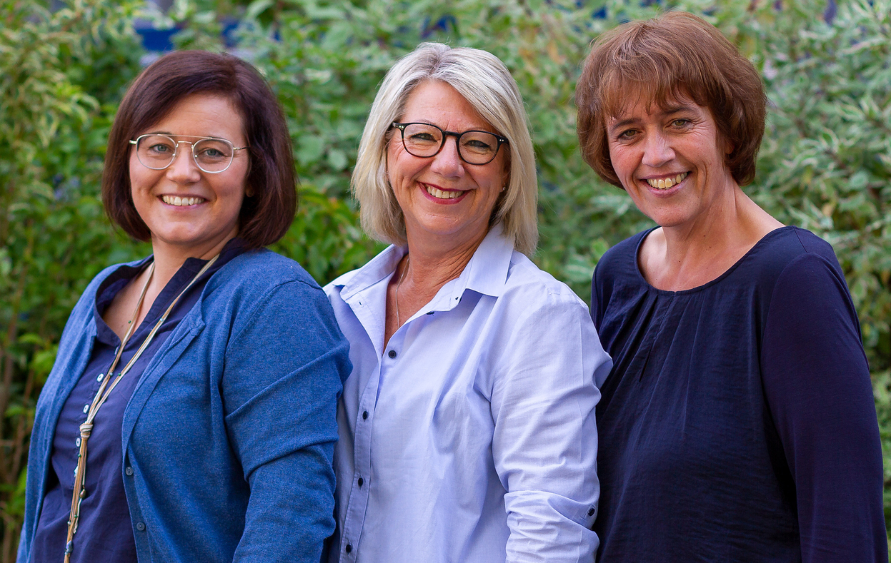 Nicole Cuypers, Martina Lenzen, Klaudia Floryszak (Es fehlt: Heike Flournoy)